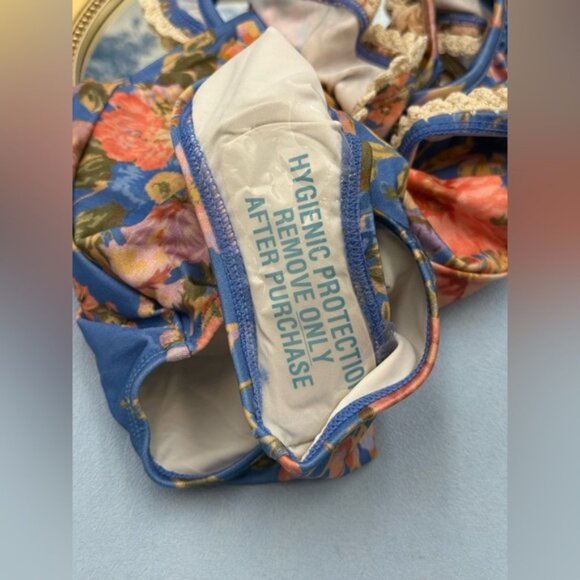 🆕 ZIMMERMANN KIDS 🧿 NWT August Trim Scoop 1PC, Dusty Blue Floral - Sz 2Y - Picture 11 of 13